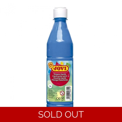 Basic Liquid Poster Paint Bottle Jovi 500ml Cyan